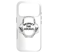 Respect The Locals Shark Jaw For Shark Lover Funny Sarcastic Case for iPhone 17 Pro