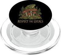 Respect The Locals Toad Mushroom Snail Nature Forest PopSockets PopGrip for MagSafe