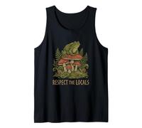 Respect The Locals Toad Mushroom Snail Nature Forest Tank Top
