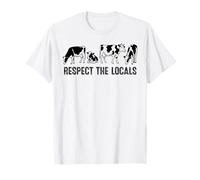 RESPECT THE LOCALS X Cow Farmer Cattle Cow T-Shirt