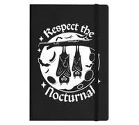 Respect The Nocturnal Black A5 Hard Cover Notebook