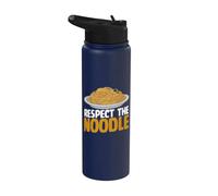 Respect the Noodle Pasta Party Stainless Steel Insulated Water Bottle