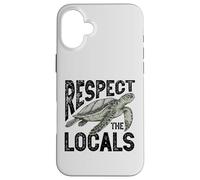 Respect The Ocean Love Turtles Save Our Oceans Case for iPhone 16 Plus