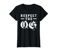 Respect The OG Original Gangsta Calligraphy Value Graphic T-Shirt, Women, Black, S