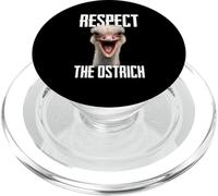 Respect The Ostrich Funny Zookeeper Safari Meme Animal Lover PopSockets PopGrip for MagSafe