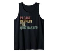 Respect The Quizmaster Funny Pub Quiz Night Tank Top