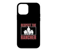 Respect The Rancher Funny Livestock Farming A Cattle Farmer Case for iPhone 12 mini