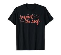 Respect The Reef Ocean Conservation Save The Sea Marine Life Value Graphic T-Shirt, Men, Black, M