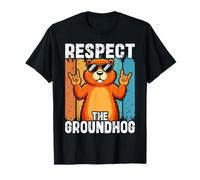 Respect The Retro Rock Groundhog Day 2026 T-Shirt