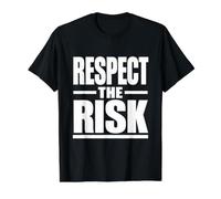Respect the Risk, Occupational Health & Safety Campaign Gift Value Graphic T-Shirt, Men, Black, S