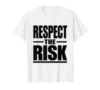 Respect the Risk, Occupational Health & Safety Campaign Gift Value Graphic T-Shirt, Men, White, S