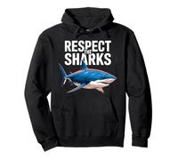 Respect the Sharks Cool Ocean Design Pullover Hoodie