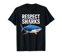 Respect the Sharks Cool Ocean Design T-Shirt
