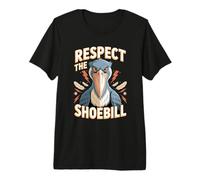 Respect the Shoebill Stork Bird Lover Premium T-Shirt