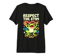 Respect The Stim Infinity Frog Graphic Premium T-Shirt
