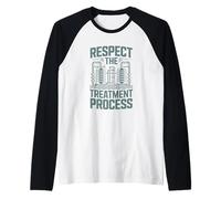 Respect The Treatment Process Wastewater Operator Raglan Baseball Tee