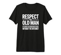Respect This Old Man - Funny Retired Senior Engineer Premium T-Shirt
