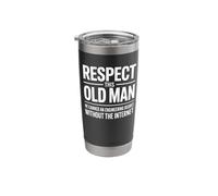 Respect This Old Man - Funny Retired Senior Engineer Stainless Steel Insulated Tumbler