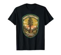Respect Your Elders California Redwoods Nature Arbor Day T-Shirt