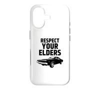 Respect Your Elders Funny Car Guy Classic Muscle Car Racer Case for iPhone 17
