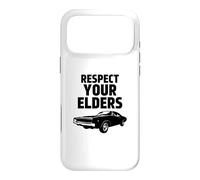 Respect Your Elders Funny Car Guy Classic Muscle Car Racer Case for iPhone 17 Pro Max