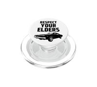 Respect Your Elders Funny Car Guy Classic Muscle Car Racer PopSockets PopGrip for MagSafe