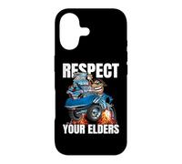 Respect Your Elders Funny Classic Car Cartoon Illustration Case for iPhone 17