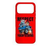 Respect Your Elders Funny Classic Car Cartoon Illustration Case for iPhone 17 Pro Max