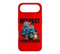 Respect Your Elders Funny Classic Car Cartoon Illustration Case for iPhone Air