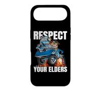 Respect Your Elders Funny Classic Car Cartoon Illustration Case for iPhone Air