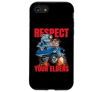 Respect Your Elders Funny Classic Car Cartoon Illustration Case for iPhone SE (2020) / 7/8