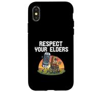 Respect Your Elders Funny Retro Gaming Video Game Men Women Case for iPhone X/XS
