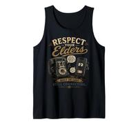 Respect Your Elders Phone Old Phone Vintage Smartphone Tank Top