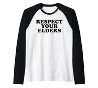 Respect Your Elders Raglan Baseball Tee