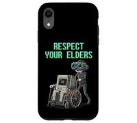 Respect Your Elders Retro Computer Gamer Girl Fun VR Gaming Case for iPhone XR