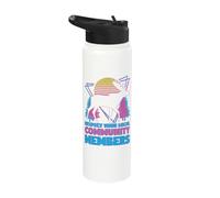 Respect Your Local Community Members Elk Funny Moose Stainless Steel Insulated Water Bottle