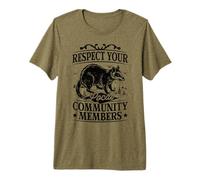 Respect Your Local Community Members Possum Opossum Premium T-Shirt