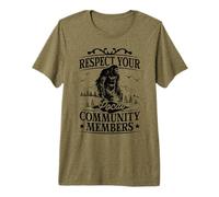 Respect Your Local Community Members Sasquatch Bigfoot Premium T-Shirt