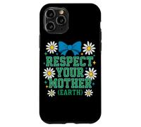 Respect Your Mom Earth Environmental Activism Retro Desig Case for iPhone 11 Pro