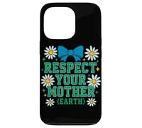 Respect Your Mom Earth Environmental Activism Retro Desig Case for iPhone 13 Pro