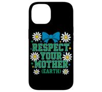 Respect Your Mom Earth Environmental Activism Retro Desig Case for iPhone 14