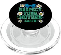 Respect Your Mom Earth Environmental Activism Retro Desig PopSockets PopGrip for MagSafe