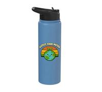 Respect Your Mother Earth Environmental Protection Eco Stainless Steel Insulated Water Bottle