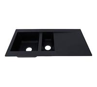 Kitchen Sink Built-in Sink Granite Mineralite 100 x 50 Black Respekta Denver