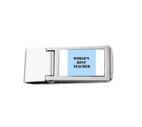 Respectable Best Teacher Master Slim Money Clip Stainless Holder Pocket Wallet