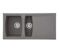 respekta Alineo100 Kitchen Sink, Concrete Grey, 100 cm