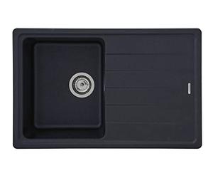 respekta COLUMBIA78X50S Sink, Black, 100x50 cm