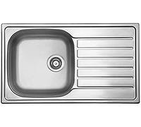 respekta Dallas Stainless Steel Built-in Sink 86 x 50 cm