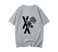 Respeto Cotton Tee-shirt Casual Graphic Mgk Mach-ine Gun Kelly T-shirt Printing Tshirts Fashion Short Sleeve Tshirt Clothes XS-3XL-Grey||XL