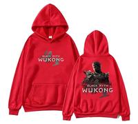 Respeto Hoodie Black Myth Wukong Hoodie Harajuku Hip Hop Pullover Tops Sweatshirt Fans Tops XS-3XL-Red||3XL
